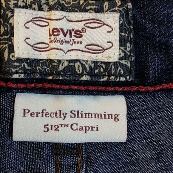 Levi's 512 Jean Size 6 Capri Perfectly Slimming Denim - Picture 10 of 12